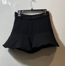 Load image into Gallery viewer, Zara Womens Black Self-Tie Waist Belt Culotte Short Skater Skirt Size Small
