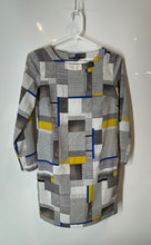 Load image into Gallery viewer, Armani Exchange Womens Multicolor Geometric Long Sleeve Shift Dress Size XXS

