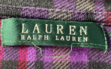 Load image into Gallery viewer, Lauren Ralph Lauren Womens Purple Plaid Long Sleeve Pullover Sweater Size M
