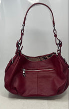 Load image into Gallery viewer, Heshe Womens Red Leather Inner Pockets Adjustable Strap Zipper Hobo Bag
