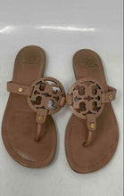 Load image into Gallery viewer, Authentic Tory Burch Womens Miller Beige Flip-Flop Sandals Size 7.5M Damaged
