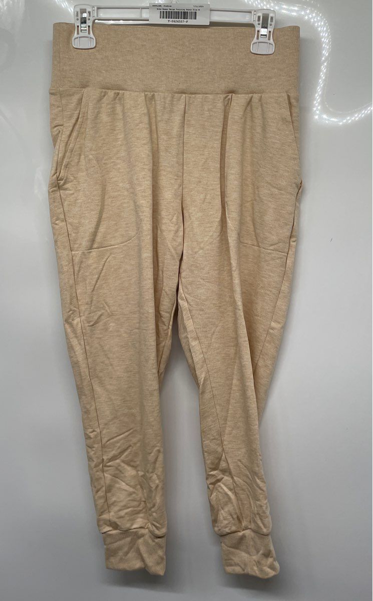 Nike Womens Beige Dri-Fit Slash Pockets Pull-On Training Sweatpants Size M