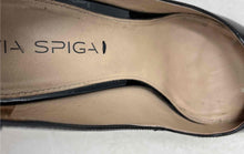 Load image into Gallery viewer, Via Spiga Womens Black Pointed Toe Slip-On Stiletto Pump Heels Size 8.5M
