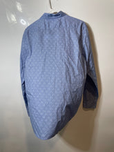 Load image into Gallery viewer, Banana Republic Mens Blue Geometric Cotton Untucked Fit Button-Up Shirt Size M
