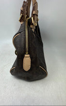 Load image into Gallery viewer, Michael Kors Womens Grayson Brown Signature Double Handle Charm Satchel Bag
