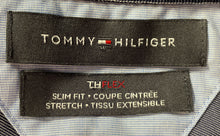 Load image into Gallery viewer, Tommy Hilfiger Mens Blue Stretch Slim Fit Long Sleeve Dress Shirt Sz M 15 32/33
