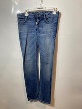 Load image into Gallery viewer, Armani Exchange Womens Blue Denim 5 Pocket Design Straight Jeans Pants Size 0R
