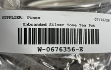 Load image into Gallery viewer, Unbranded Silver-Tone Engraved Home Decorative Scroll Handle Tea Pot With Lid
