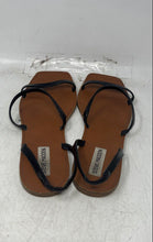 Load image into Gallery viewer, Steve Madden Womens Black Open Toe Flat Slingback Sandals Size 10M
