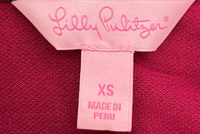 Load image into Gallery viewer, Lilly Pulitzer Womens Burgundy Short Sleeve Collared Polo Shirt Size XS
