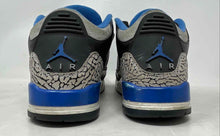 Load image into Gallery viewer, Authentic Nike Mens Black Blue Gray Sneaker Shoes Size 8.5 Damaged Exterior
