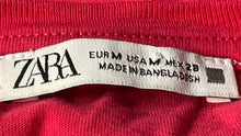 Load image into Gallery viewer, Zara Womens Pink Short Sleeve Round Neck Pullover T-Shirt Size Medium
