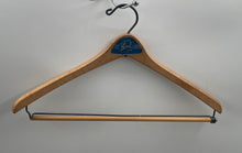 Load image into Gallery viewer, Lot Of 3 Pcs Assorted Beige Silver-Tone Wooden Clothes Hangers
