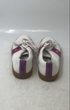Load image into Gallery viewer, Lauren Ralph Lauren Womens Janson IV White Purple Leather Sneaker Shoes Size 6.5
