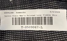Load image into Gallery viewer, Calvin Klein Mens Black Printed Long Sleeve Dress Shirt Size XL
