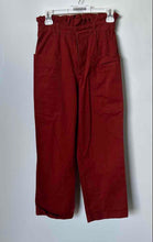 Load image into Gallery viewer, Zara Womens Brown Patch Pocket High Rise Straight Leg Cropped Pants Size XS
