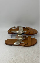 Load image into Gallery viewer, Cole Haan Womens Fawn Brown Gold Tone Slingback Sandals Size 6.5B
