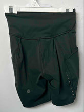 Load image into Gallery viewer, Lululemon Womens Green Flat Front High Waist Pull-On Athletic Shorts Size 0
