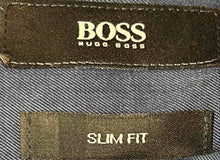 Load image into Gallery viewer, Hugo Boss Mens Blue Long Sleeve Collared Slim Fit Button-Up Shirt Size XL
