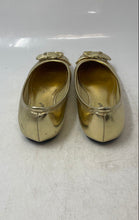 Load image into Gallery viewer, Pierre Dumas Womens Moni Gold Round Toe Buckle Slip-On Ballet Flats Size 7M
