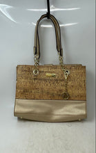 Load image into Gallery viewer, Anne Klein Womens Beige Gold-Tone Bottom Studs Double Strap Shoulder Bag
