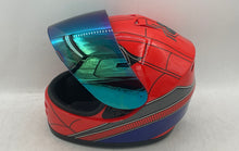 Load image into Gallery viewer, WOW Unisex Multicolor Spider Print Cushioned Full-Face Motorcycle Helmet
