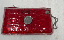 Load image into Gallery viewer, Big Bubble Bags Womens Red Chain Strap Top Zipper Wristlet Wallet
