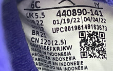 Load image into Gallery viewer, Nike Kids Air Jordan 5 Retro 440890-141 White Purple Sneaker Shoes Size 6C
