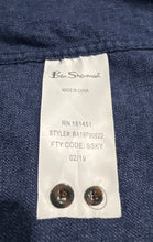Load image into Gallery viewer, Ben Sherman Mens Blue Cotton Long Sleeve Collared Button-Up Shirt Size XL
