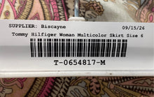 Load image into Gallery viewer, Tommy Hilfiger Womens Multicolor Paisley Print Linen Side Zip A-Line Skirt Sz 6
