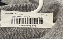 Load image into Gallery viewer, Gap Womens Gray Extra Fine Wool Turtleneck Pullover Sweater Size Large
