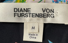 Load image into Gallery viewer, Diane Von Furstenberg Womens Multicolor Floral Long Sleeve Blouse Top Size M
