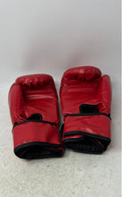 Load image into Gallery viewer, Red Black Martial Sports Equipment Adjustable Strap Boxing Gloves Pair
