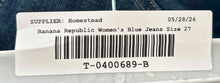 Load image into Gallery viewer, Banana Republic Womens Blue Premium Denim High-Rise Button Front Skinny Jeans 27
