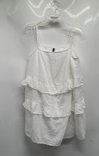 Load image into Gallery viewer, Divided By H&amp;M Womens White Tie Straps Square Neck Ruffle Blouse Top Size M

