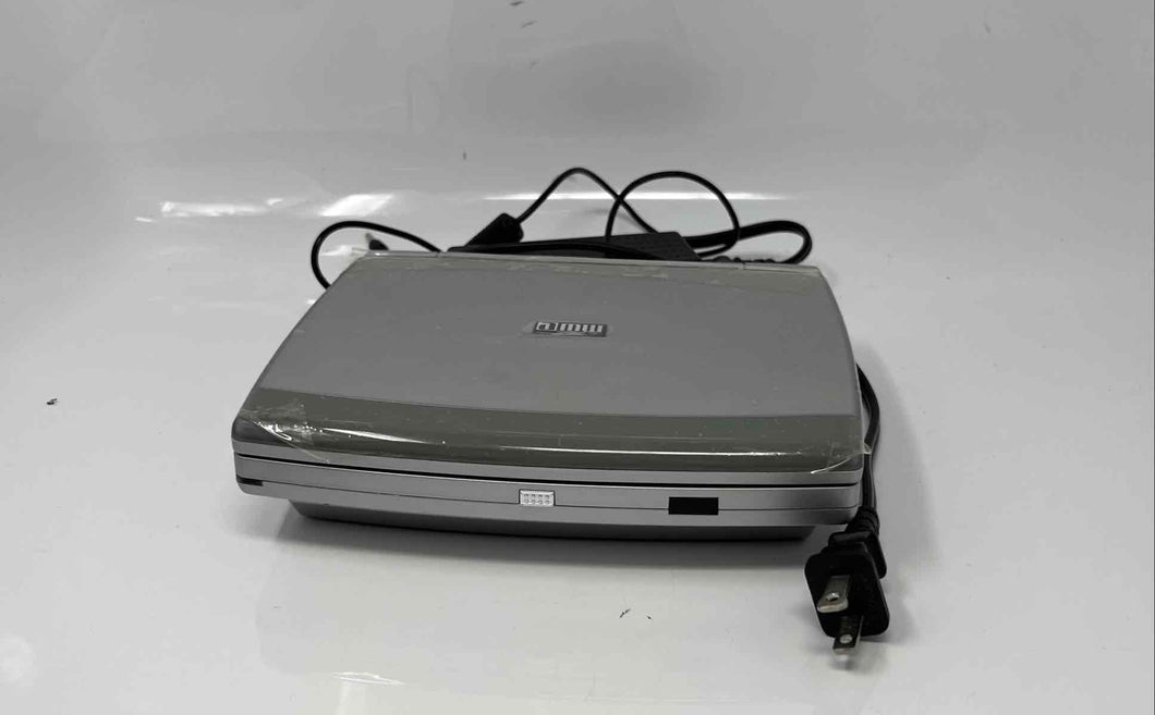 Amw Silver Tone M280 Portable DVD CD Mp3 Player With Case & Charger Not Tested