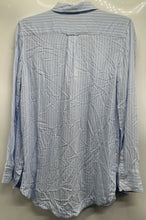 Load image into Gallery viewer, Banana Republic Womens Blue White Striped Parker Tunic Fit Button-Up Shirt Sz S
