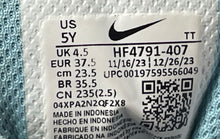 Load image into Gallery viewer, Nike Kids Court Borough Mid 2 HF4791-407 Blue White Sneaker Shoes Size 5Y
