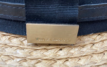 Load image into Gallery viewer, Vince Camuto Womens Beige Woven Straw Lightweight Wide Brim Panama Sun Hat
