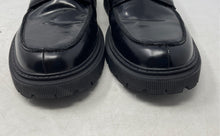 Load image into Gallery viewer, Aldo Mens Black Leather Slip-On Round Toe Penny Loafer Shoes Size 11
