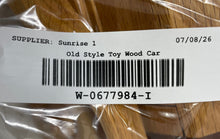Load image into Gallery viewer, Old Style Brown Wooden Toy Collectible Roadster Handmade Model Car
