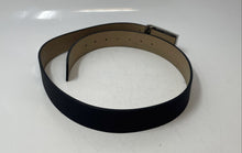 Load image into Gallery viewer, Steve Madden Mens Black Silver-Tone Buckle Adjustable Dress Belt Size 34
