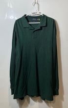 Load image into Gallery viewer, Polo Ralph Lauren Mens Green Long Sleeve Classic Fit Polo Shirt Size XXL
