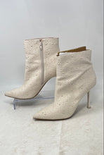 Load image into Gallery viewer, INC International Concepts Womens Rakima 2 White Pointed Toe Ankle Booties 10 M
