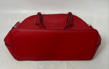 Load image into Gallery viewer, Guess Womens Red Faux Leather Inner Pocket Double Handle Satchel Handbag
