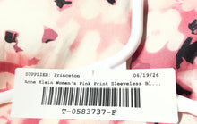 Load image into Gallery viewer, Anne Klein Womens Pink Floral Print Sleeveless V-Neck Ruffle Tank Top Size XL
