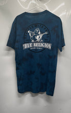 Load image into Gallery viewer, True Religion Mens Blue Tie-Dye Halo Short Sleeve Crew Neck T-Shirt Size M
