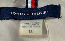 Load image into Gallery viewer, Tommy Hilfiger Womens Beige Multi Stripe Notch Lapel Two-Button Blazer Size 16
