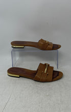 Load image into Gallery viewer, Lauren Ralph Lauren Womens Davan Brown Leather Slip-On Slide Sandals Size 7.5B

