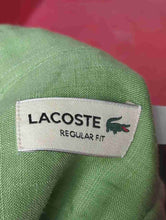 Load image into Gallery viewer, Lacoste Mens Green Regular Fit Short Sleeve Collared Button-Up Shirt Size L
